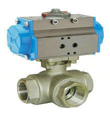 江苏Q614-16P气动丝扣三通球阀_阀门栏目